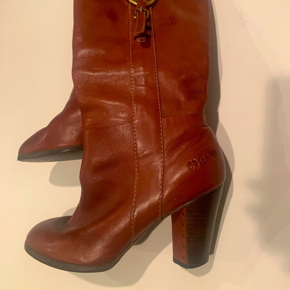 Cognac brown riding boots - Picture 6 of 16